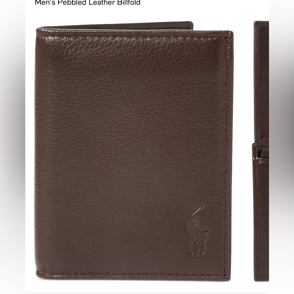 Polo Ralph Lauren Dark Brown Leather Billfold